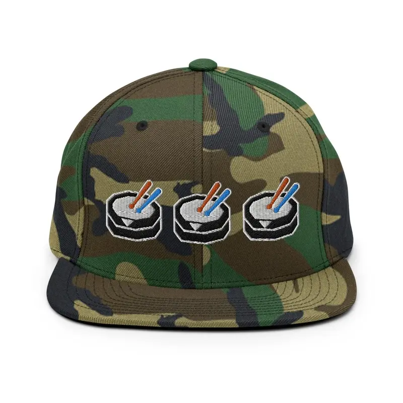 CAMO SNARE LOGO SNAPBACK